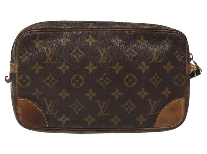 LOUIS VUITTON Monogram Marly Dragonne GM Sac Clutch M51825 LV Auth hk2292 Monogramme - vue 2