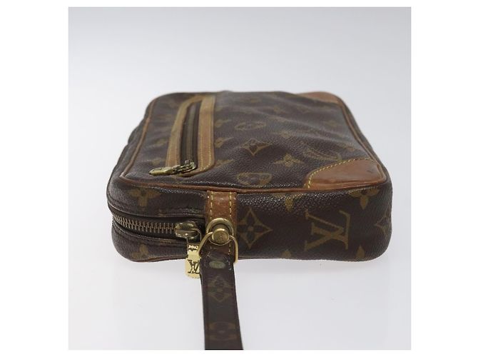 LOUIS VUITTON Monogram Marly Dragonne GM Sac Clutch M51825 LV Auth hk2292 Monogramme - vue 4