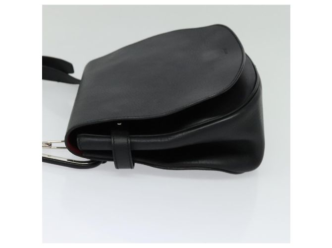 BALLY Borsa a Spalla in Pelle Nera Auth sw183 Nero - vista 3