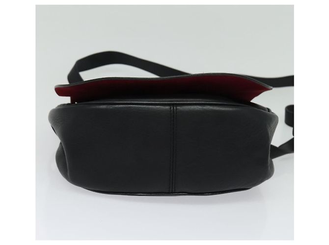 BALLY Borsa a Spalla in Pelle Nera Auth sw183 Nero - vista 5