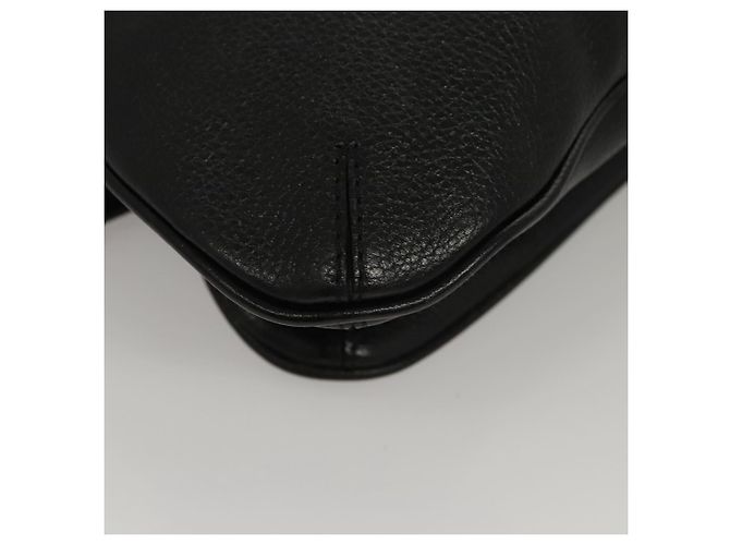 Borsa a spalla MCM in pelle nera e oro Auth MY306 Nero D'oro - vista 15