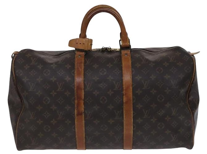 LOUIS VUITTON Monogram Keepall 50 Borsa Boston M41426 LV Auth EC1019 Monogramma - vista 13