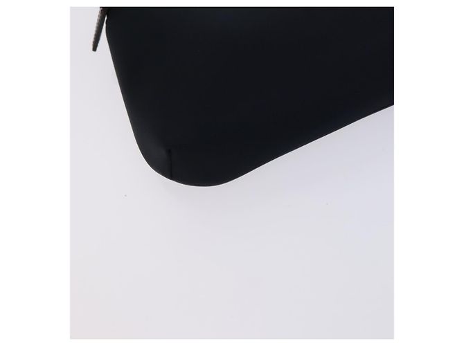 Borsa a spalla in nylon nero Burberry etichetta nera marina Auth ti2951 Blu navy - vista 14