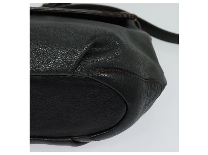 Borsa a spalla MCM in pelle grigia dorata Auth MY336 Marrone D'oro - vista 15