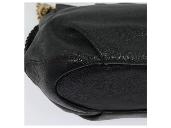Borsa a spalla MCM in pelle grigia dorata Auth MY336 Marrone D'oro - vista 16