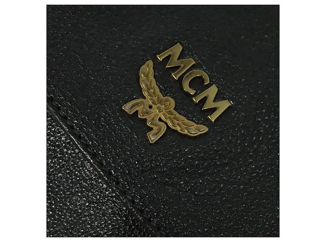Borsa a spalla MCM in pelle grigia dorata Auth MY336 Marrone D'oro - vista 18
