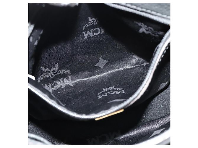 Borsa a spalla MCM in pelle grigia dorata Auth MY336 Marrone D'oro - vista 22