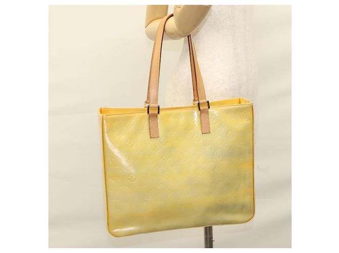 LOUIS VUITTON Borsa Tote Columbus Monogram Vernis Grigio M91028 LV Auth BD1891 - vista 22