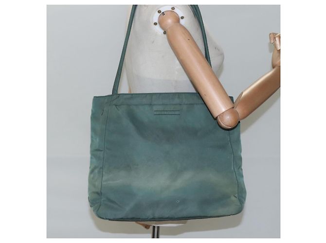PRADA Borsa Tote Nylon Khaki Auth bs23905 Cachi - vista 24