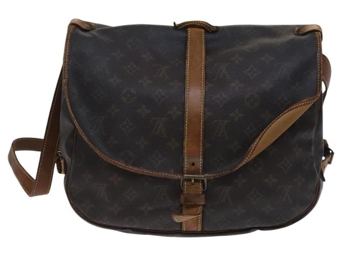 LOUIS VUITTON Monogram Saumur 35 Bolsa de Hombro M42254 LV Auth hk2284 Monograma - vista 2