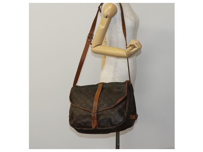 LOUIS VUITTON Monogram Saumur 35 Bolsa de Hombro M42254 LV Auth hk2284 Monograma - vista 28