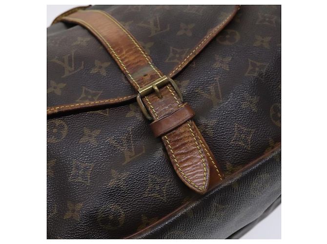 LOUIS VUITTON Monogram Saumur 35 Bolsa de Hombro M42254 LV Auth hk2284 Monograma - vista 9