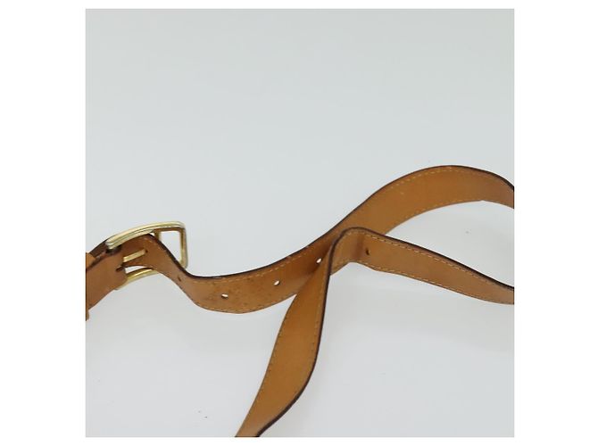 Céline Borsa a spalla in tela Macadam Celine con motivo carrozza a cavallo beige e oro Auth EC1008 D'oro - vista 8