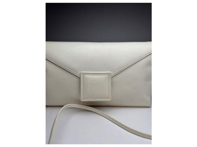 Vintage Givenchy 4G Leder Tasche Weiß - Ansicht 5