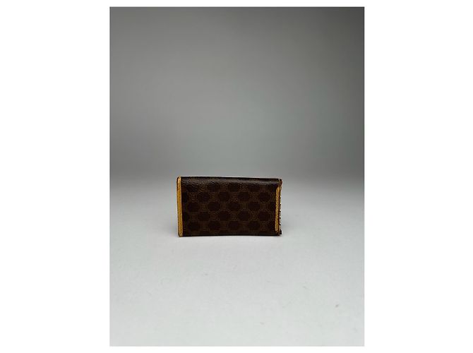 Céline Vintage Celine Paris Leather Key Holder Brown - view 13