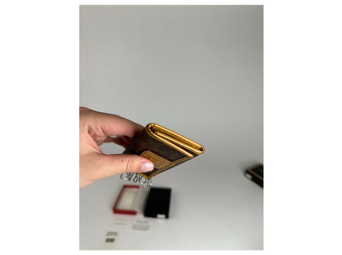 Céline Vintage Celine Paris Leather Key Holder Brown - view 5