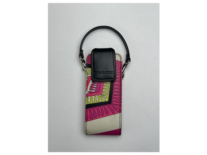 Vintage Emilio Pucci Leder Tasche mehrfarbig Mehrfarben - Ansicht 14