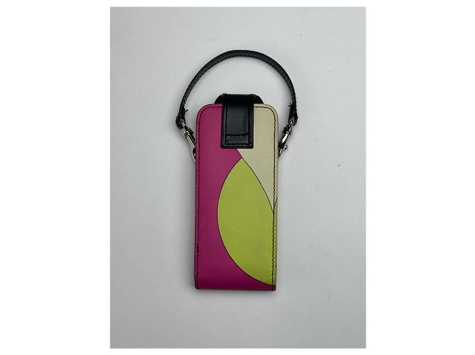 Vintage Emilio Pucci Leder Tasche mehrfarbig Mehrfarben - Ansicht 2