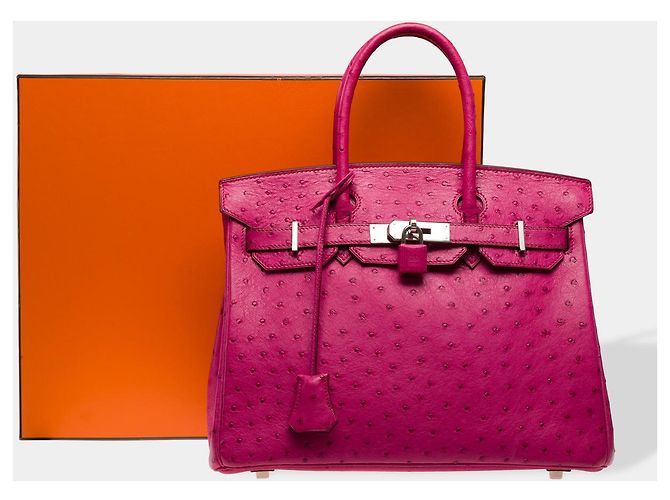 Hermès HERMES Birkin 30 Bag in Exotic Leather Pink - 102597 - view 2