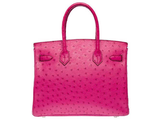 Hermès HERMES Birkin 30 Bag in Exotic Leather Pink - 102597 - view 4
