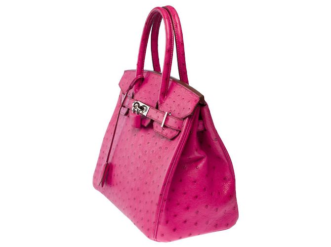 Hermès HERMES Birkin 30 Bag in Exotic Leather Pink - 102597 - view 5
