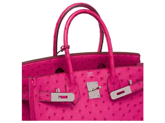 Hermès HERMES Birkin 30 Bag in Exotic Leather Pink - 102597 - view 7