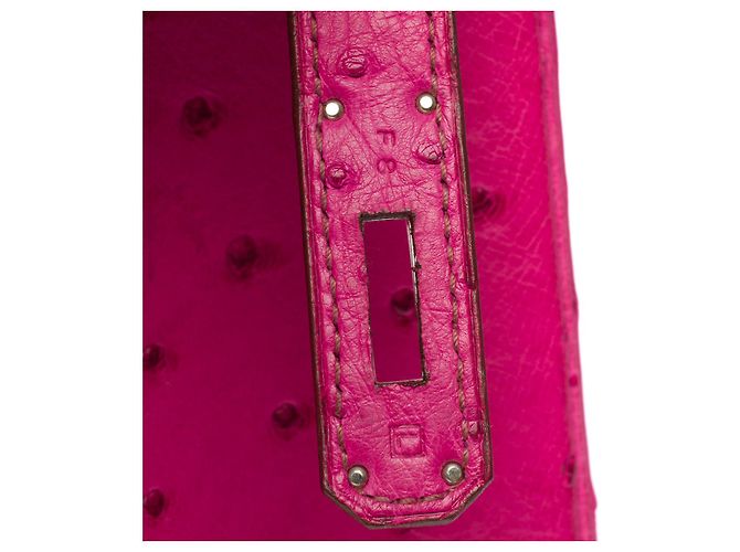 Hermès HERMES Birkin 30 Bag in Exotic Leather Pink - 102597 - view 8