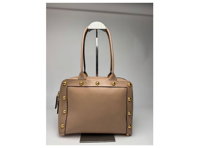 Vintage Marni Leder Tasche Beige - Ansicht 10
