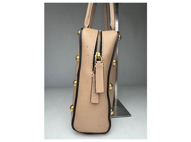Vintage Marni Leder Tasche Beige - Ansicht 12