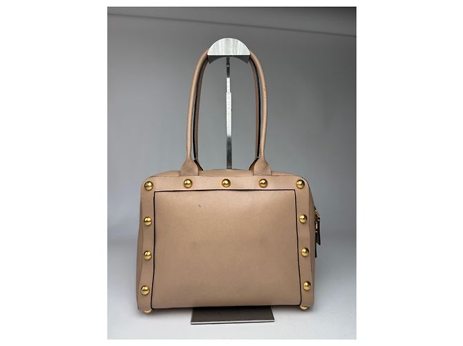 Vintage Marni Leder Tasche Beige - Ansicht 8