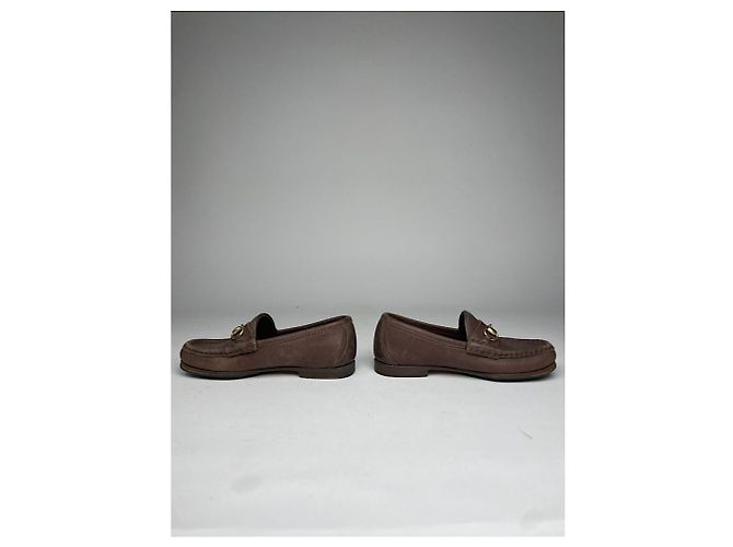 Gucci Braune Lederflats - Ansicht 4