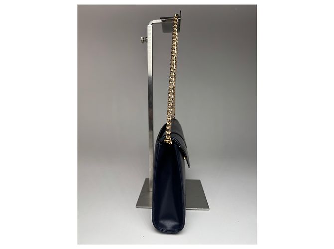 Vintage Givenchy 4G Leder Tasche Marineblau - Ansicht 10