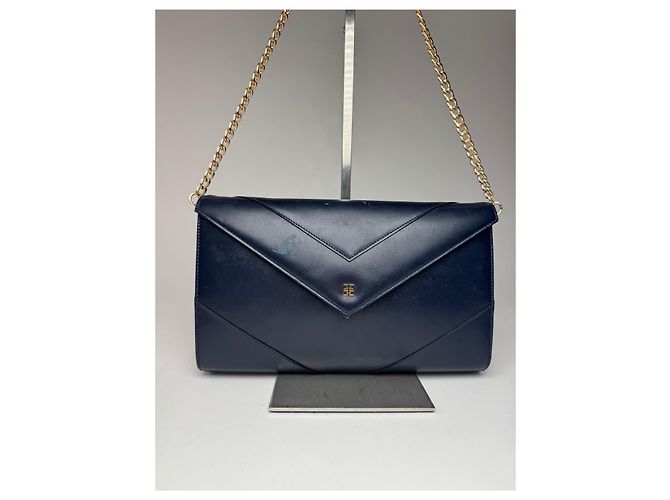 Vintage Givenchy 4G Leder Tasche Marineblau - Ansicht 11