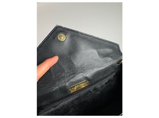 Vintage Givenchy 4G Leder Tasche Marineblau - Ansicht 3