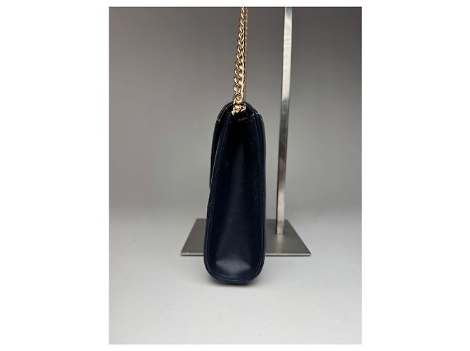 Vintage Givenchy 4G Leder Tasche Marineblau - Ansicht 4