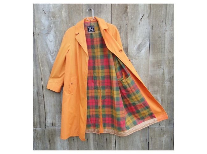 Gabardina Burberry Naranja de Algodón - vista 5