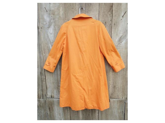 Gabardina Burberry Naranja de Algodón - vista 7