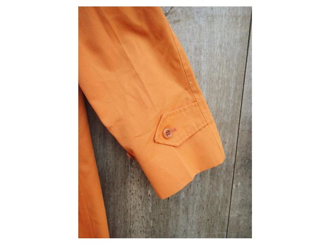 Gabardina Burberry Naranja de Algodón - vista 8