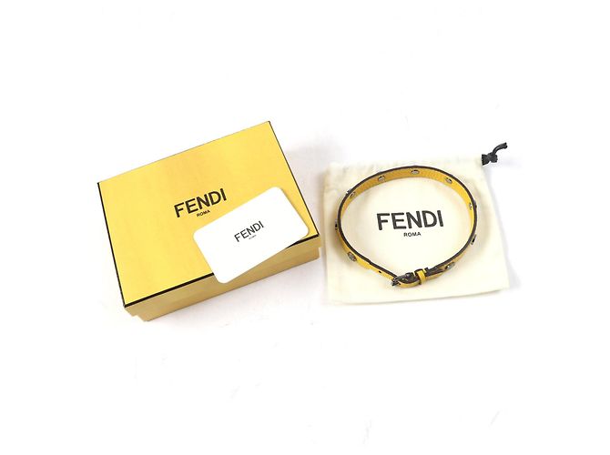 Fendi Lederlogo-Gürtel mit Zucca-Muster - Ansicht 2