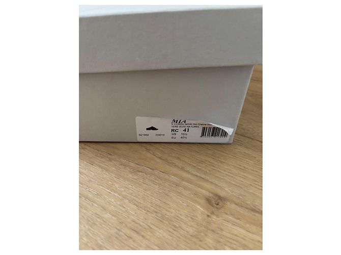 Sabot Robert Clergerie Mia Pelle Nera Legno Nero Beige - vista 7