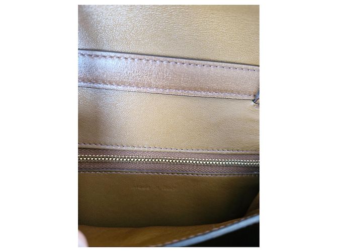 Borsa Céline Classic Box Mini in Pelle Marrone - vista 12