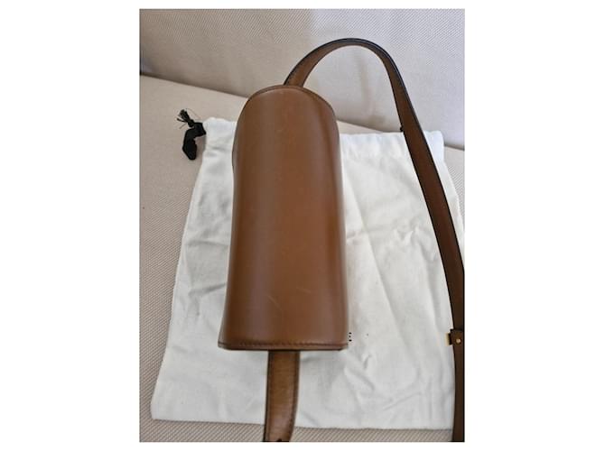 Borsa Céline Classic Box Mini in Pelle Marrone - vista 6