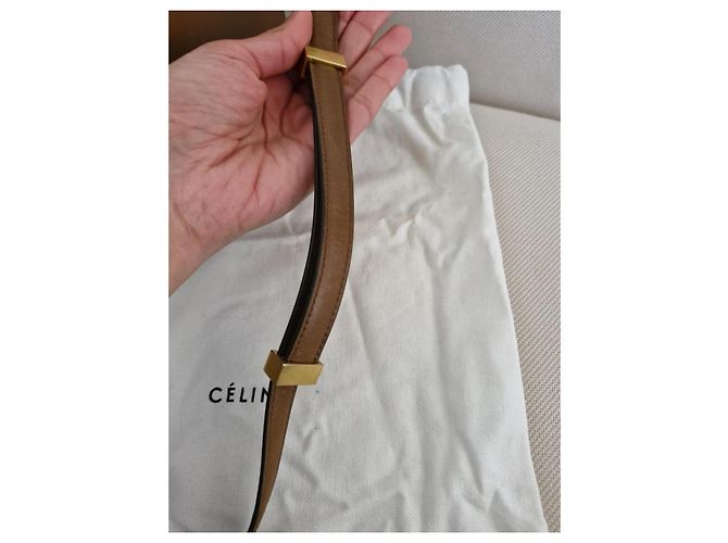 Borsa Céline Classic Box Mini in Pelle Marrone - vista 7