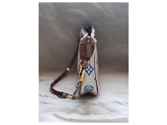 Louis Vuitton Pochette Accessoires x Takashi Murakami – Multicolore Bianco – Pezzo da Collezione Bianco sporco - vista 4