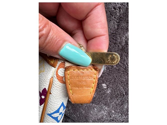 Louis Vuitton Pochette Accessoires x Takashi Murakami – Multicolore Bianco – Pezzo da Collezione Bianco sporco - vista 8