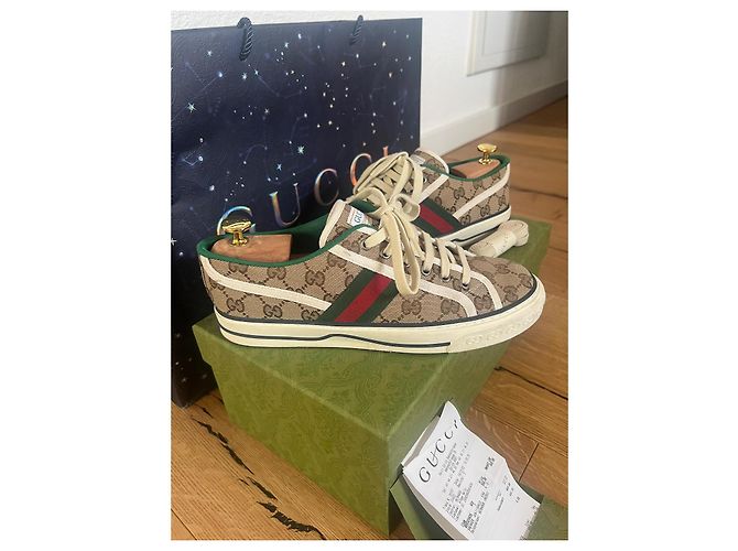 Sneaker GG da uomo con Gucci Tennis 1977 Beige - vista 2