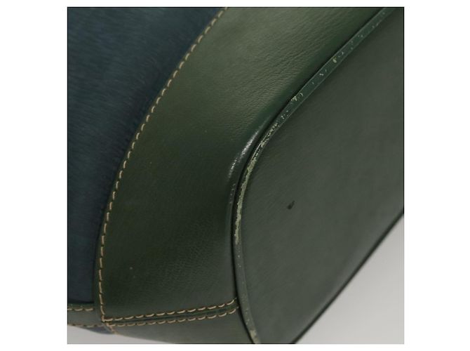 LOEWE Velazquez Borsa a Spalla Pelle Blu Oro Auth MY227 D'oro - vista 15
