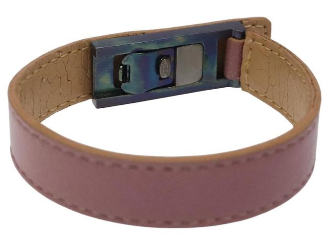 Bracciale in pelle viola CC Auth bs23239 CHANEL Porpora - vista 3