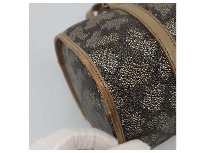 Borsa a mano SAINT LAURENT in pelle embossata grigia Auth sw230 Marrone - vista 16