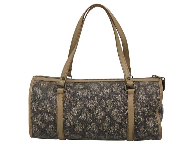 Borsa a mano SAINT LAURENT in pelle embossata grigia Auth sw230 Marrone - vista 2